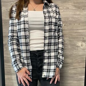 Black and white flannel
